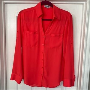 Express Portofino shirt small coral